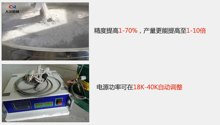 精度提高1—70%，產(chǎn)量更能提高至1-10倍  電源功率可在18K-40K自動(dòng)調(diào)整